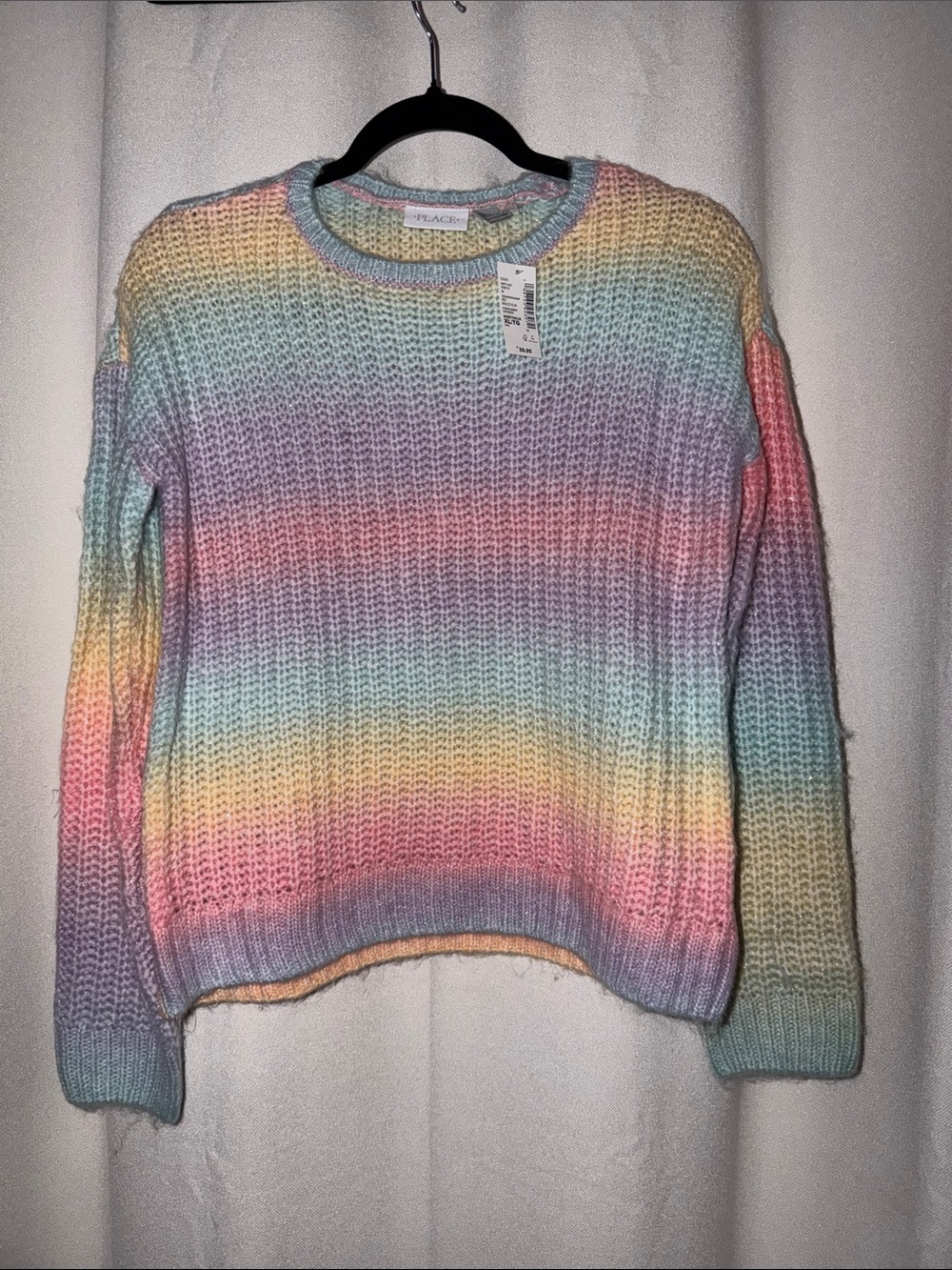 Place Pastel Rainbow Knit Sweater